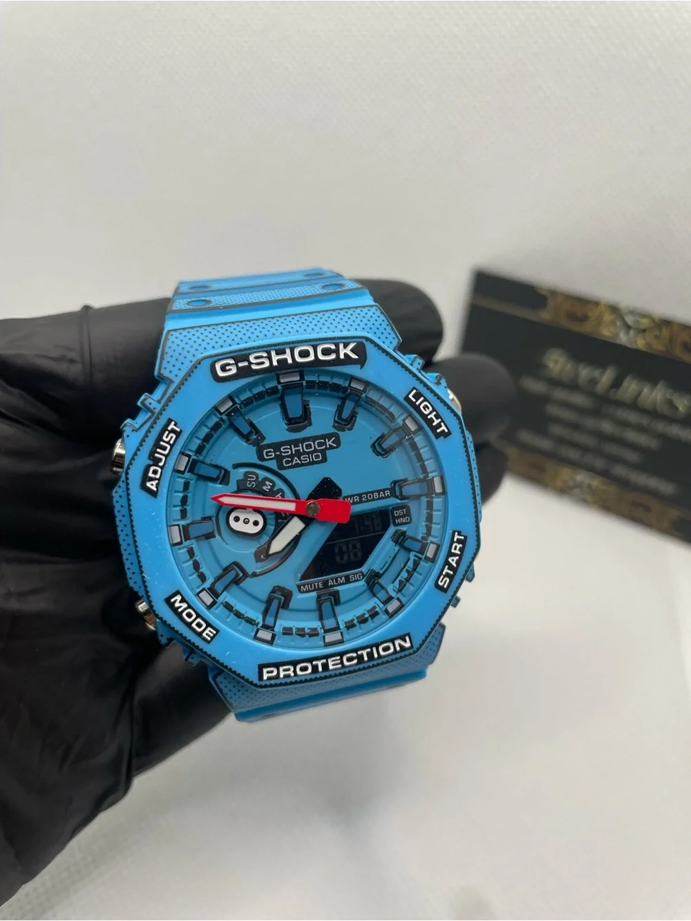 Casio G-SHOCK Blue and Black Analog-Digital Sports Watch